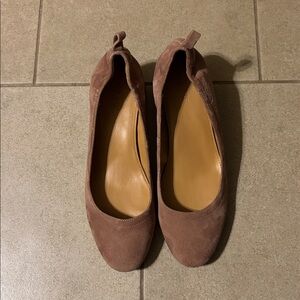J. Crew Women’s Suede Block Heels Pumps Shoes Minimalist Sz 8.